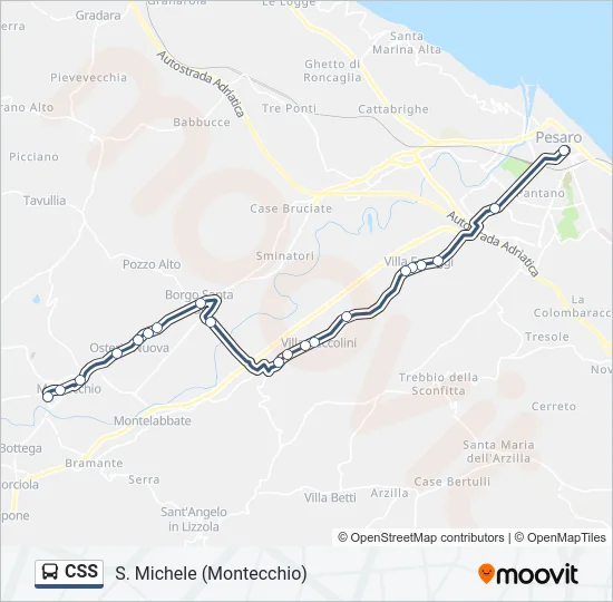 CSS Bus Line Map