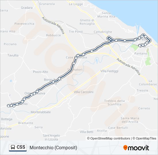 CSS bus Line Map