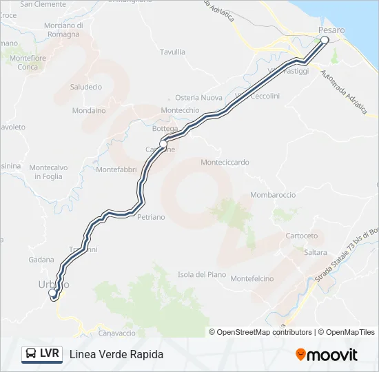 LVR Bus Line Map
