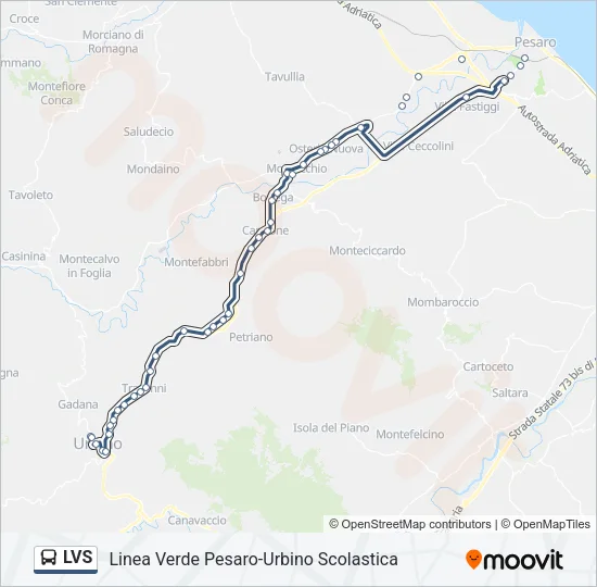 LVS Bus Line Map