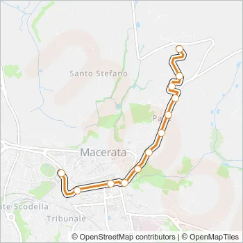 5 Bus Line Map