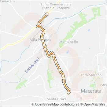 10 Bus Line Map