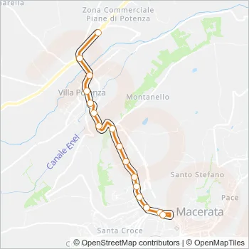10 Bus Line Map
