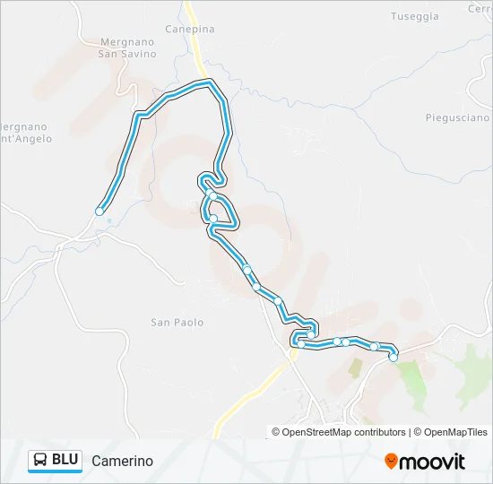 BLU Bus Line Map