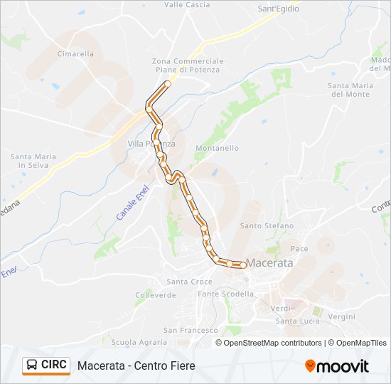 CIRC Bus Line Map