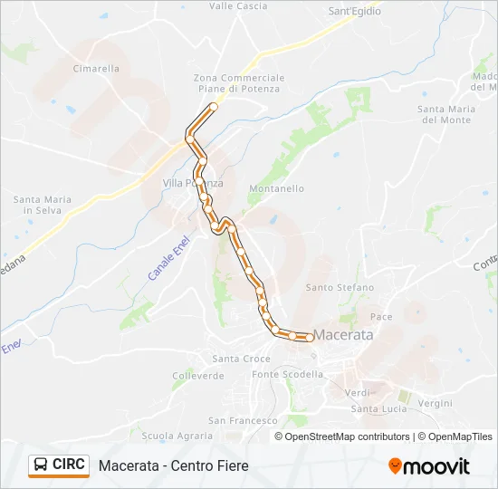 CIRC Bus Line Map