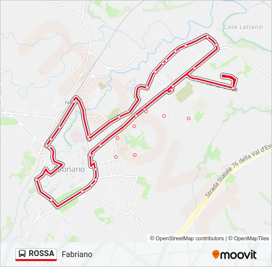 ROSSA Bus Line Map