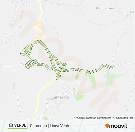 VERDE Bus Line Map