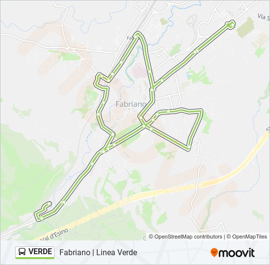 VERDE bus Line Map