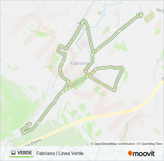 VERDE Bus Line Map