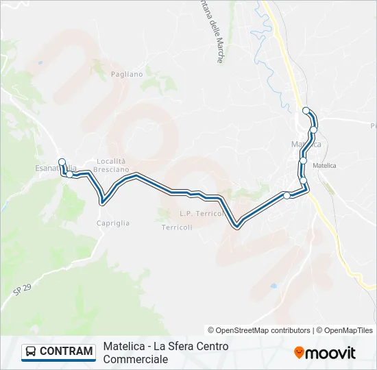 CONTRAM Bus Line Map