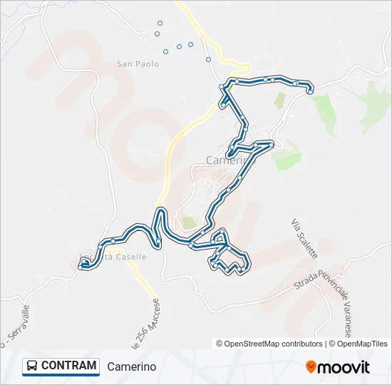 CONTRAM Bus Line Map