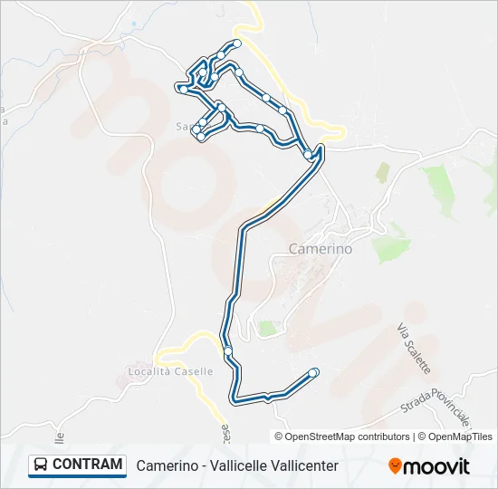 CONTRAM Bus Line Map