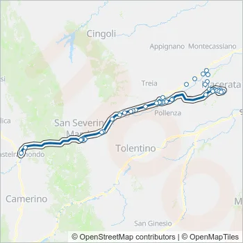 CONTRAM Bus Line Map