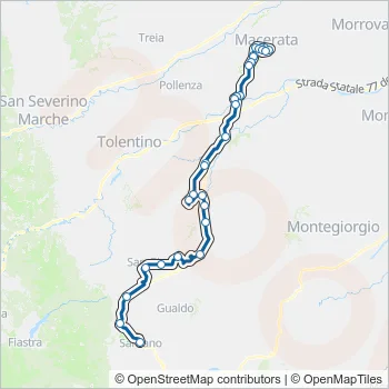 CONTRAM Bus Line Map