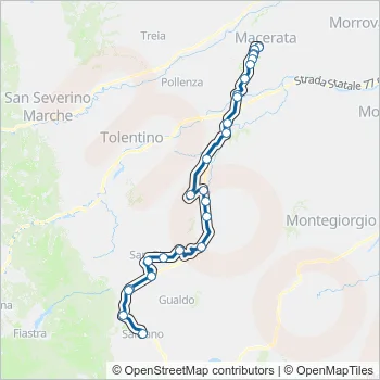 CONTRAM Bus Line Map