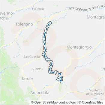 CONTRAM Bus Line Map