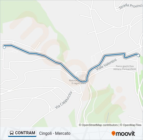 CONTRAM Bus Line Map