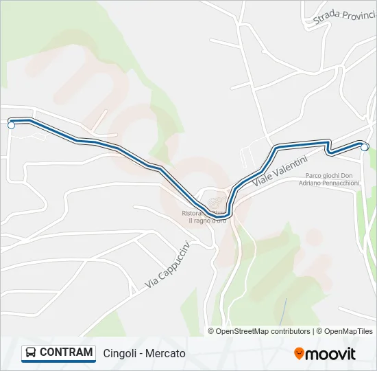 CONTRAM Bus Line Map