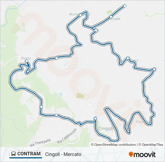 CONTRAM Bus Line Map