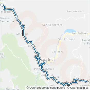 CONTRAM Bus Line Map