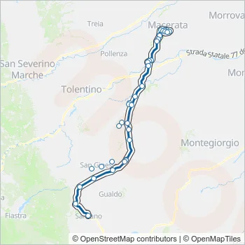CONTRAM Bus Line Map