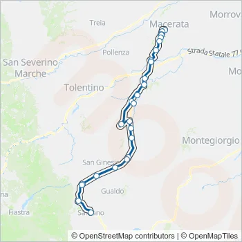 CONTRAM Bus Line Map