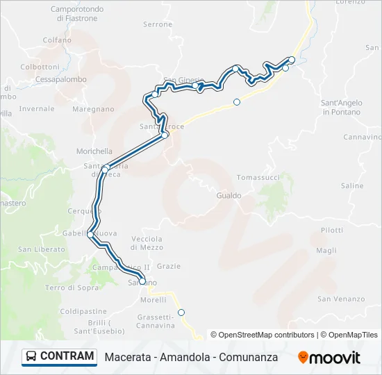 CONTRAM Bus Line Map