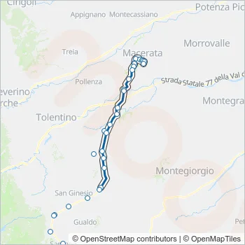 CONTRAM Bus Line Map