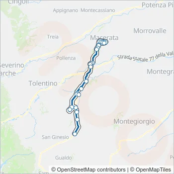 CONTRAM Bus Line Map