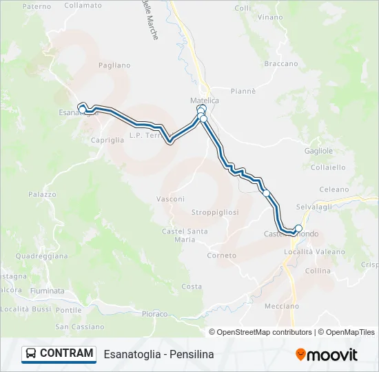 CONTRAM Bus Line Map