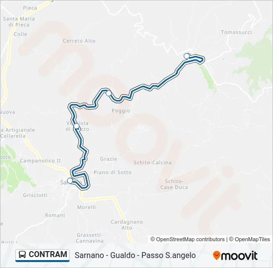 CONTRAM Bus Line Map