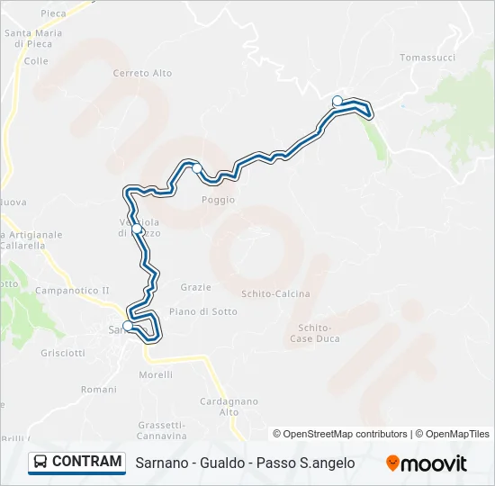 CONTRAM Bus Line Map