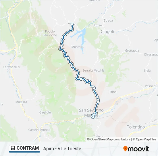 CONTRAM Bus Line Map
