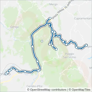 CONTRAM Bus Line Map
