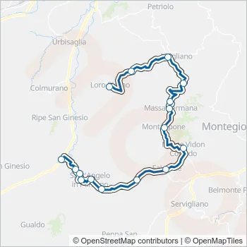 CONTRAM Bus Line Map