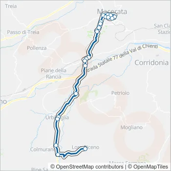 CONTRAM Bus Line Map