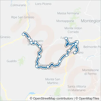 CONTRAM Bus Line Map