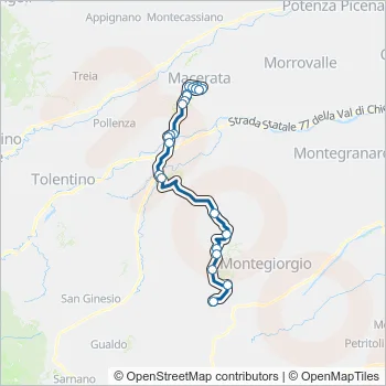 CONTRAM Bus Line Map