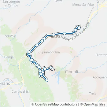 CONTRAM Bus Line Map