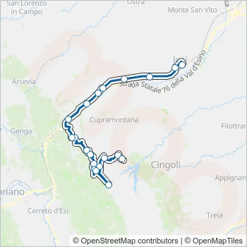 CONTRAM Bus Line Map
