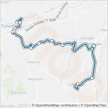 CONTRAM Bus Line Map