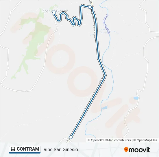 CONTRAM Bus Line Map