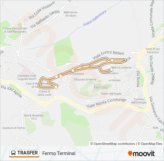 TRASFER Bus Line Map