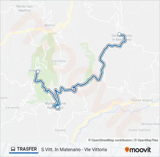TRASFER Bus Line Map