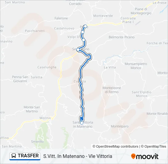 TRASFER Bus Line Map