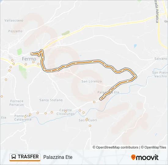 TRASFER Bus Line Map