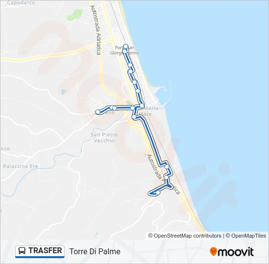 TRASFER Bus Line Map