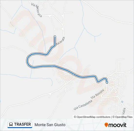 TRASFER Bus Line Map