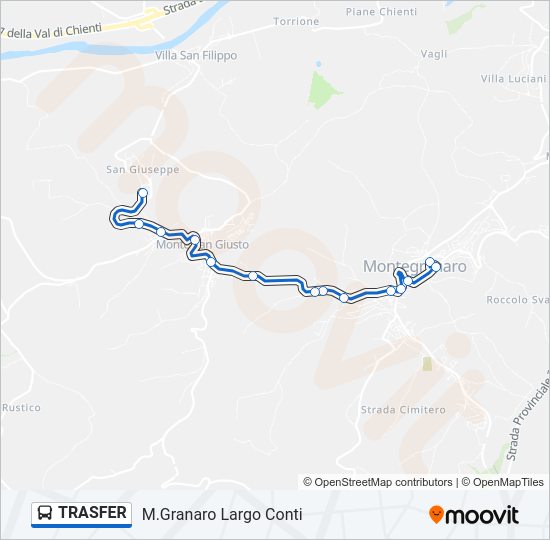 TRASFER Bus Line Map